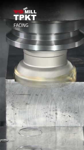 Shouldering and Facing with YG SM3 TPKT shoulder milling insert. #yg1cuttingtools