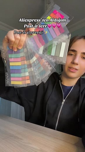 AliExpress’ten aldığım post-it’lerr💗💗 #postit #yapışkanlıkağıt #aliexpress #aliexpressunboxing #unboxing #kargoaçılımı #booktok #booktokbrasil #bookworm #kesfetbeniöneçıkart #kesfetteyiz #mericthebooks #mericthebook #fyp #fypシ #viral #yurtdışı #yurtdışıkargo