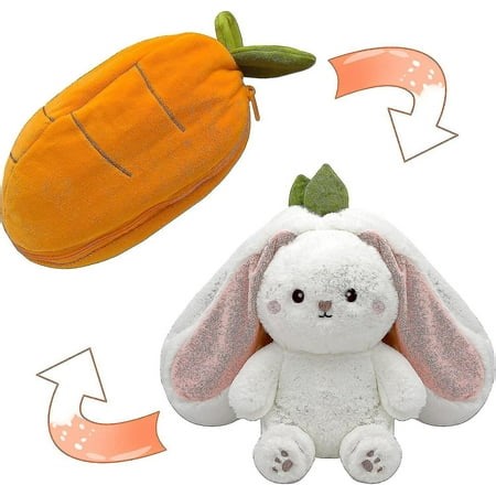 Bunny Stuffed Animal, Reversible Carrot Strawberry Plush Bunny Doll Pillow - Walmart.ca