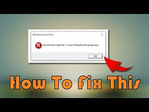 How to Fix:— Windows script host — Can not find script file | #windows | Tanoy Saha
