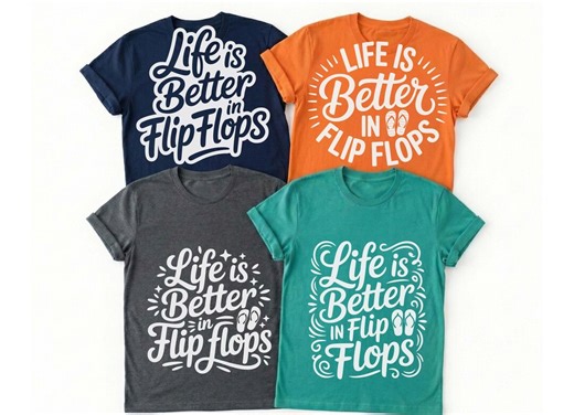 Life is Better in Flip Flops SVG, Summer SVG, Beach Vacation, Poolside Shirt, Tropical Vibes, Flip Flop Life (instant Download) - Etsy
