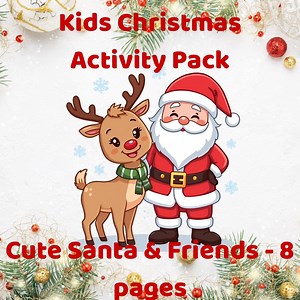 Kids Christmas Activity Pack, Santa Printables, Holiday Games (PDF) - Etsy
