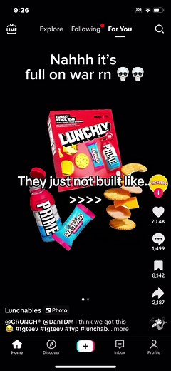 Lunchlys vs lunchables and crunch #caocut