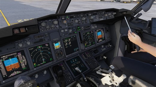模拟飞行里的互动 #msfs2020 #fs2crew