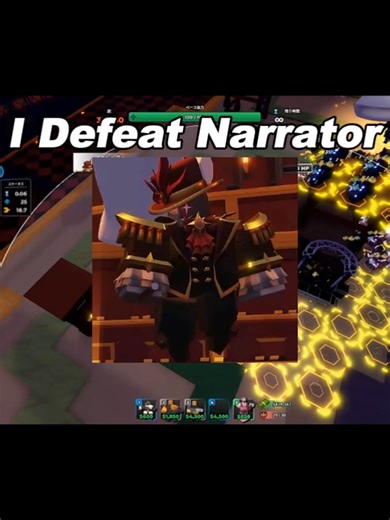 Conquer the Narrator in Roblox Tower Defense Simulator