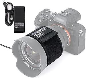 USB Lens Warmer, Lens Dew Heater Strip with Temperature Regulator, Condensation Prevention for Telescopes Camera DSLR Lens Telescope Eyepieces Less Than 3.15 inch (80mm) in Diameter