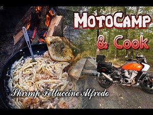Fine dining while Camping on the Motorcycle
