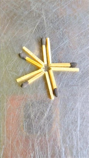 Matchstick star Trick | Star with matchstick | shorts Telugu