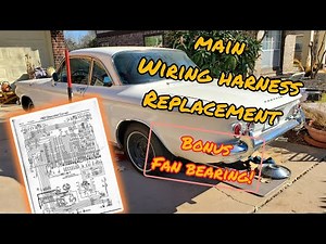Early Model Corvair Main Wiring Harness install. Bonus Fan Bearing!