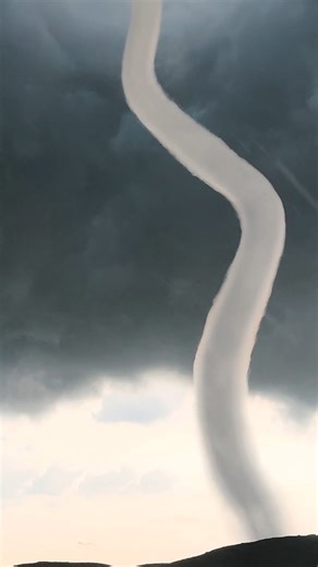 Rare tornado displays unusual fluid motion behavior