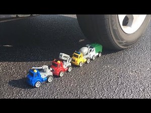 EXPERIMENT: CAR VS TOY UTILITY TRUCKS