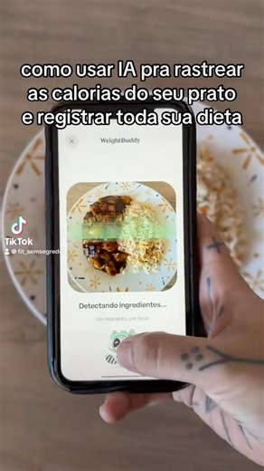 como usar IA pra rastrear suas calorias: com apenas uma foto o @WeightBuddy rastreia e registra tudo