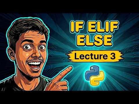 Python for Beginners #3 | Conditional Statements (if, elif, else)