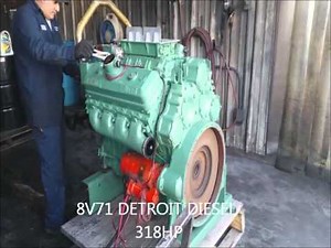 8V71 Detroit Diesel 318HP Rebuild First Runtest
