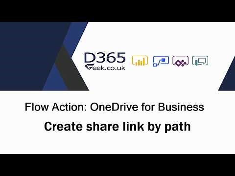 Flow Actions: OneDrive for Business - Create Share Link By Path