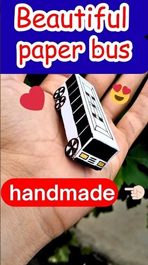 ❤ Paper Bus | easy origami bus | Easy Paper Craft for Kids & DIY Lovers #shorts