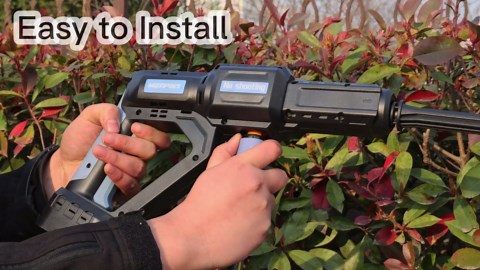 Cordless Pressure Washer, Portable With Display, Max 1000PSI, 3 Speed Adjustment, Electric With 6 in 1 Nozzle, Battery Powered for Car Garden