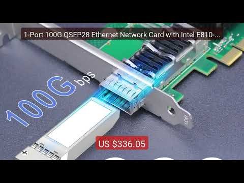 1-Port 100G QSFP28 Ethernet Network Card with Intel E810-CAM1 ... — Hot Deal 2026 | Limited Offer!