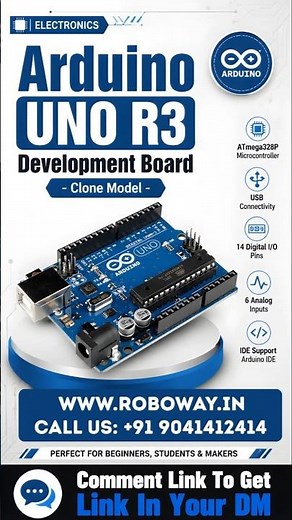 Turn your ideas into reality with the Roboway Arduino UNO R3 Development Board