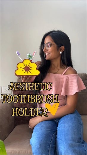 DIY Toothbrush Holder | Aesthetic Bathroom Organizer from Clay & Cardboard | Aesthetic brush holder