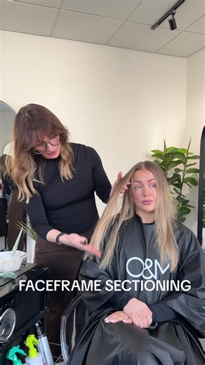 One of the biggest mistakes I see with face framing is taking the same section on every client. The amount of hair you include should be guided by density at the front hairline. Look at how much hair is naturally shimmering through before you decide your section. Thicker density can handle a deeper face frame, while finer hair needs a lighter approach. Face framing should be custom to the client, not the sectioning pattern.