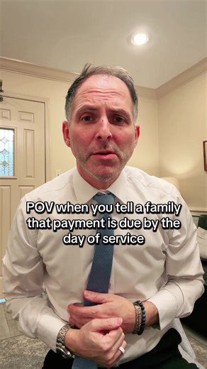 We understand that the funeral business is a service business however we need to get paid to stay in business. #funeraldirector #funeral #funeralservice #fyp