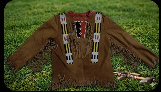 Men Native American Western Style Suede Leather Warrior Shirt Fringes & Beaded - Etsy