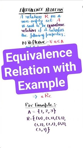 Equivalence Relation | #csirnetpracticequestion #grouptheory #mathematics #abstractalgebra #shorts