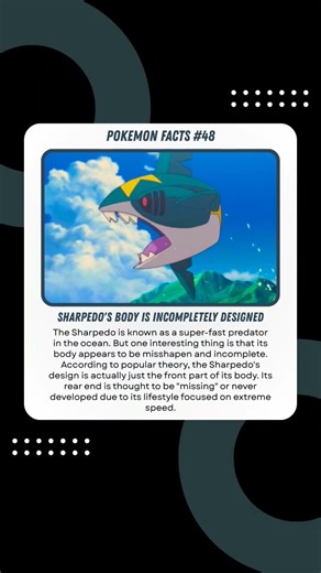Sharpedo's Body is Indeed Incompletely Designed
