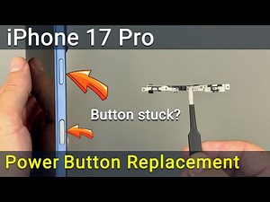 iPhone 17 Pro Side Button Repair: Power Button + Camera Control Flex Cable Replacement