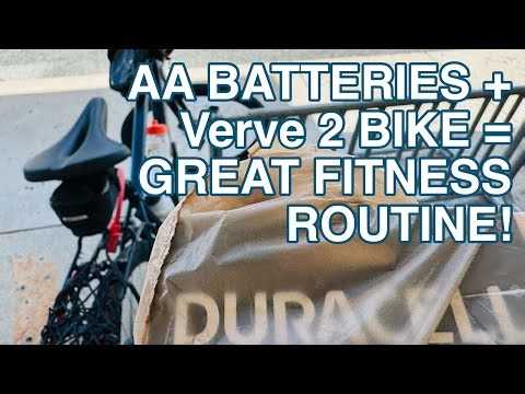 AA BATTERIES + Verve 2 BIKE = GREAT FITNESS ROUTINE!