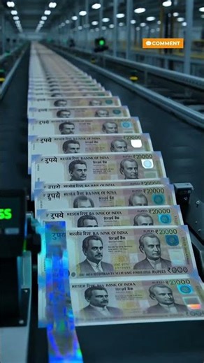 How Indian Rupee Notes Are Made 💸 #shorts #india