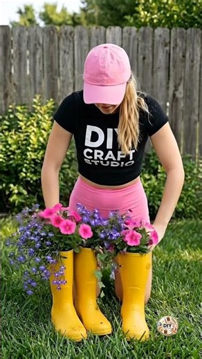 Don't Throw Away Old Rain Boots! Creative Gardening Hack 🥾🌸
