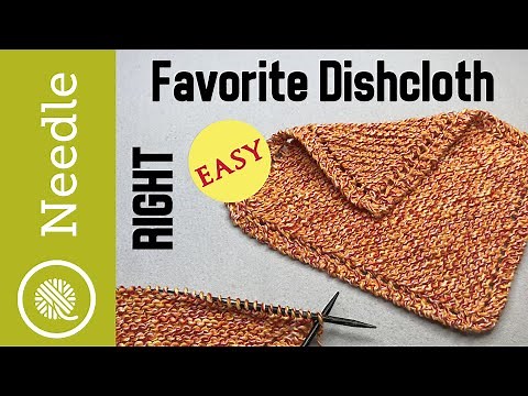 How to Knit | Grandma's Favorite Dishcloth - Beginner (Right Handed)