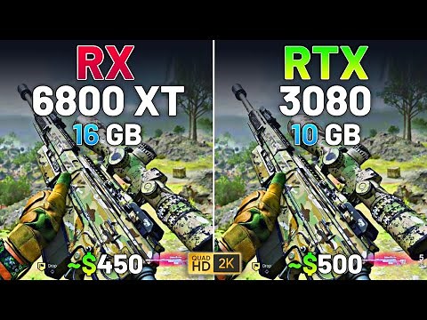 RX 6800 XT vs RTX 3080 - Test in 12 Games in 2024