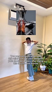 3.1M views · 31K reactions | Feel the relief in just one minute! You’ll be amazed at how quickly the pain between your shoulder blades can ease. #QuickRelief #ShoulderPain #SelfCare #physicaltherapy #Amazing | Physical Therapy Session | Facebook