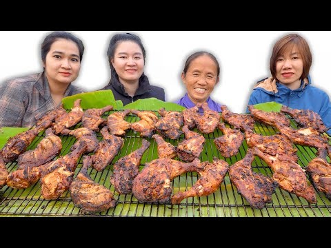 Bà Tân Vlog - Thử Thách Làm 100 Cái Đùi Gà Góc Tư Hun Khói Tây Bắc Và Cái Kết