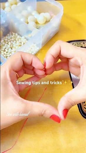 Learn how to tie knot 🪢 on thread 🧵 -basic sewing tips and tricks #sewing #sewingforbeginners