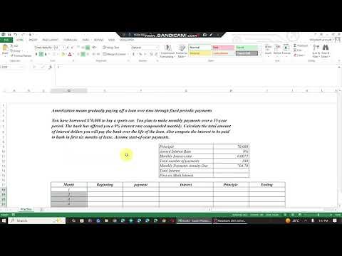 What is Amortization? How to Solve the Amortization Question in Excel?