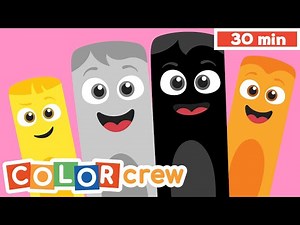 Toddler Learning Video | Color Crew | 30 minutes | @BabyFirst Learn Colors, ABCs, Rhymes & More ​
