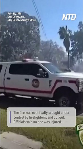 Florida Deputies Go Door to Door, Evacuating Residents as Nearby Brush Fire Closes In