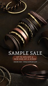 Sample Sale is here: Up to 40% off our core collection & fresh one-of-a-kinds, while supplies last. | Studebaker Metals
