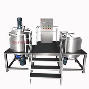 [Hot Item] Cosmetic Cream Sunscreen Vacuum Emulsifier Cleanser Agent Mayonnaise Emulsifying Homogenizer with Agitator
