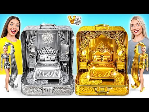 We Build Amazing Doll House Gold vs Silver Challenge | Prank Wars by Multi DO Smile