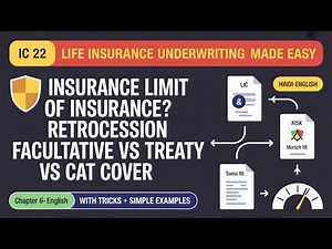 IC 22 | Reinsurance & Retention Limit Simplified | Retrocession, Treaty vs Facultative | Ch-6