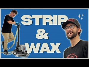 Floor Stripping and Waxing Full Demonstration (Staff Training) #satisfying