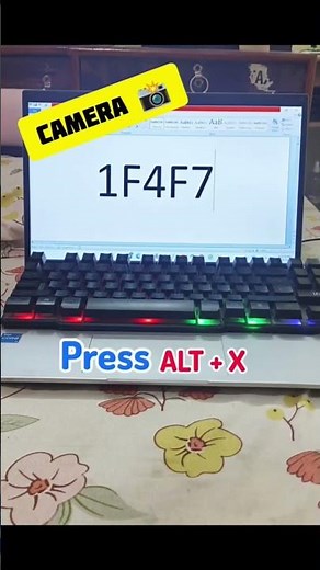 Insert Camera 📸 Symbol in Word Without Copy Paste 😍#viral #shorts #education #msword #windows