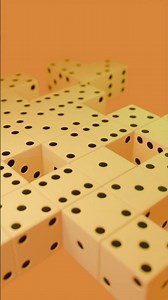Cyclic Movement of Dice. Loop animation 2