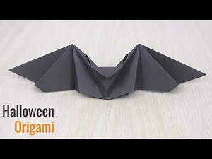 How to Make a Paper Flapping Bat - Easy Origami Bat for Halloween