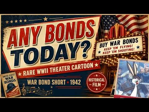 Bugs Bunny – Any Bonds Today? (1942) | Rare WWII War Bonds Cartoon with National Anthem